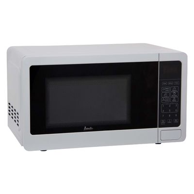 Avanti MT7V0W Microwave Oven 700-Watts Compact with 6 Pre Cooking Settings, Speed Defrost, Electronic Control Panel and Glass Turntable, White