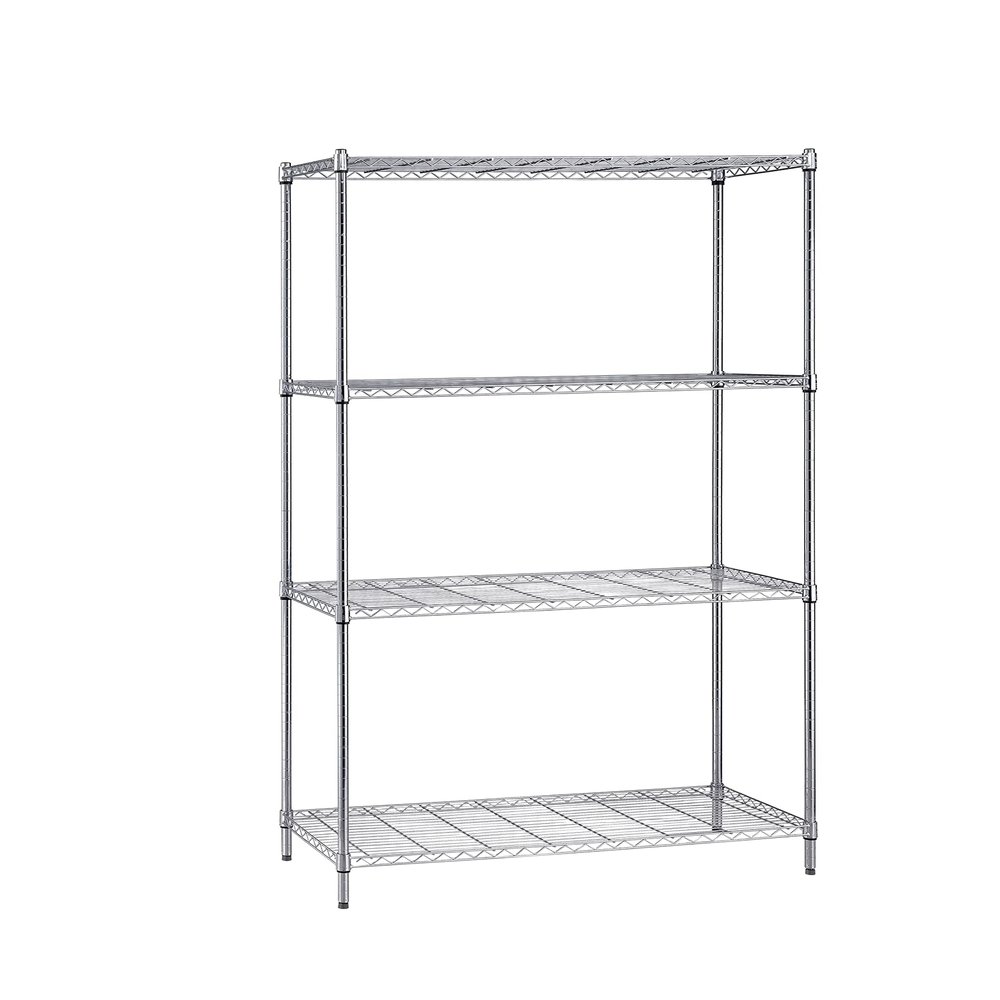 Quantum Storage Systems WR54-3660C Starter Kit Wire Shelves Chrome 4 Shelves 54" H x 60" W x 36" D