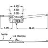 Prime-Line TH 23077 Entrygard Dual Arm Right-Hand Casement Window Operator with Stud Bracket  Repair Broken Windows (Single Pack) view 2