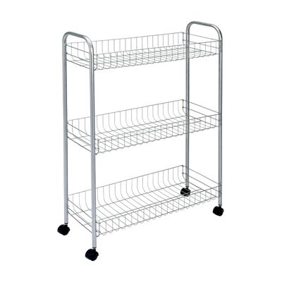 Metaltex 341503039 All-Purpose Trolley 56 x 23 x 84 cm 3 Levels Slim Deluxe Polytherm