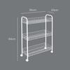 Metaltex 341503039 All-Purpose Trolley 56 x 23 x 84 cm 3 Levels Slim Deluxe Polytherm view 4