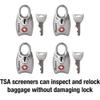 Master Lock 4689Q TSA Approved Luggage Lock, 4 Pack, Colors May Vary view 3