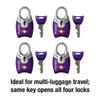 Master Lock 4689Q TSA Approved Luggage Lock, 4 Pack, Colors May Vary view 4