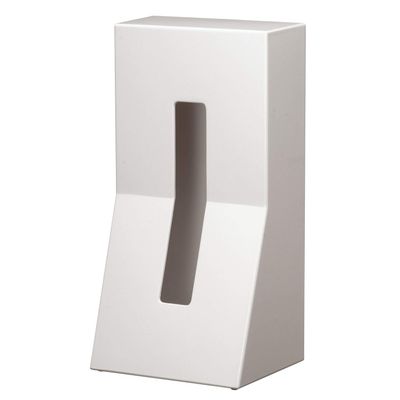 Marks International DUENDE DU0025WH Tissue Case, Stand! ABS White | Vertical Stand, Inner Included, Tissue Box, Simple, Plastic, Lightweight, Water Resistant, Space Saving