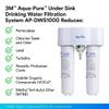 3M Aqua-Pure DWS1000 Under Sink Water Filter System, Removes Lead, Microplastics, Asbestos, Mercury, Particulates, Contaminants, VOC's view 3