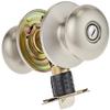 Master Lock BCO0315 Biscuit Door Knob with Lock, Satin Nickel view 1