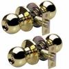 Master Lock Keyed Entry Door Lock, Ball Style Knob, Polished Brass, BAO0103T (Pack of 2-Keyed Alike) view 1