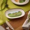 Villeroy & Boch Design Naif Pickle Dish, 7.75 in, Premium Porcelain, White/Colorful view 3