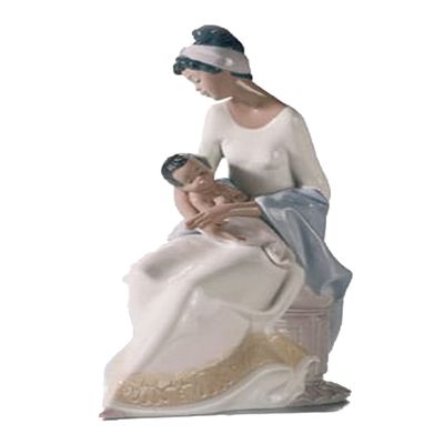 LLADR A Mother's Embrace. Porcelain Mother Figure.
