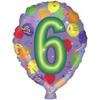 18" Number Balloon Shaped "6" view 1