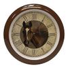 Mark Feldstein & Associates Horse Farmhouse Collection Vintage Natural Brown 13 inch Sound Wall Clock view 1