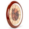 Mark Feldstein & Associates Horse Farmhouse Collection Vintage Natural Brown 13 inch Sound Wall Clock view 2