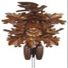August Schwer Cuckoo Clock Three Birds, deep carvings view 1