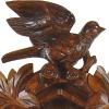 August Schwer Cuckoo Clock Three Birds, deep carvings view 2