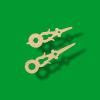 August Schwer Hands for The Cuckoo Clock 48mm (1.89inch) and 39mm (1.54inch) from Wood with nut of Brass view 1