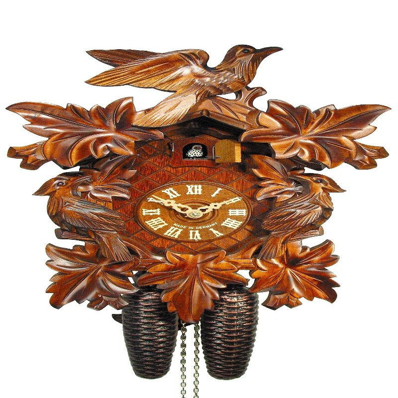 August Schwer Cuckoo Clock Seven Leaves, Three Birds 2.0085.01.C