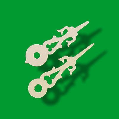 August Schwer Hands for The Cuckoo Clock 54mm (2.13inch) and 50mm (1.97inch) Ebony Plastic