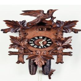 August Schwer Cuckoo Clock Five Leaves, Bird