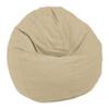 Bean Products Comfy Bean Small Cotton Bean Bag Chair | Filled w/Polystyrene Beads & CertiPUR Foam | 31L x 33W x 20H | 15lbs | Perfect for Adults, Teens & Kids | Available in 2 Sizes | Natural view 1