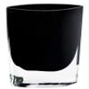Badash Samantha Crystal Flower Vase, Glass Decorative Vase Table Centerpiece for Home Dcor, Wedding Gift, 8" Pocket Shaped, Jet Black view 1