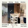 IC International Concepts, Kitchen Trolley, Solid Wood, Real Parawood, 15" W x 15" D x 33" H, 50 lbs/Shelf wt. Capacity, Easy Assembly, DIY, Paint or Stain Your Way, Unfinished view 2