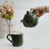 London Pottery Farmhouse Small Teapot with Infuser, Ceramic, Green, 2 Cup (600 ml) view 2