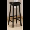 2 Black Finish 29 Inch Pub Barstools Bar Stool Chair view 1