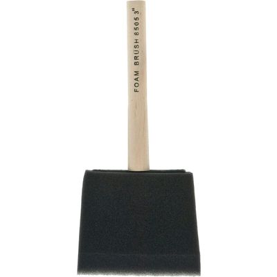 Linzer 8505-3" 3" Foam Brush W/Plastic Handle (5735) (Bf05005)
