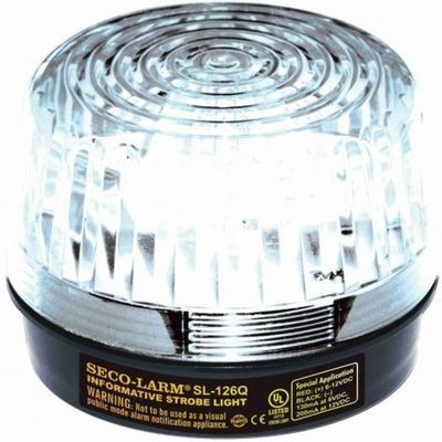 SECO-LARM SL-126Q/C Clear Security Strobe Light