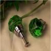 IWDSC SMALL Green Solid Crystal Glass Drawer/Door Pull view 1