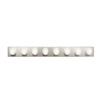 Kichler Linear Bathroom Vanity Light Fixture 48 in Brushed Nickel, Modern 4-Light Design, 628NI