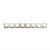 Kichler Linear Bathroom Vanity Light Fixture 48 in Brushed Nickel, Modern 4-Light Design, 628NI view 1