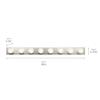 Kichler Linear Bathroom Vanity Light Fixture 48 in Brushed Nickel, Modern 4-Light Design, 628NI view 3
