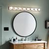 Kichler Linear Bathroom Vanity Light Fixture 48 in Brushed Nickel, Modern 4-Light Design, 628NI view 4