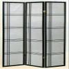 3 Panel Black Oriental Shoji Screen / Room Divider view 1