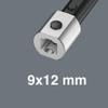 WERA 05078200001 7773 A Square Drive Insert, 9x12 mm, 1/4" x 44 mm view 2