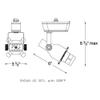 WAC Lighting 008FP-BK Framing Projector for Track and Display Lighting, Black view 3