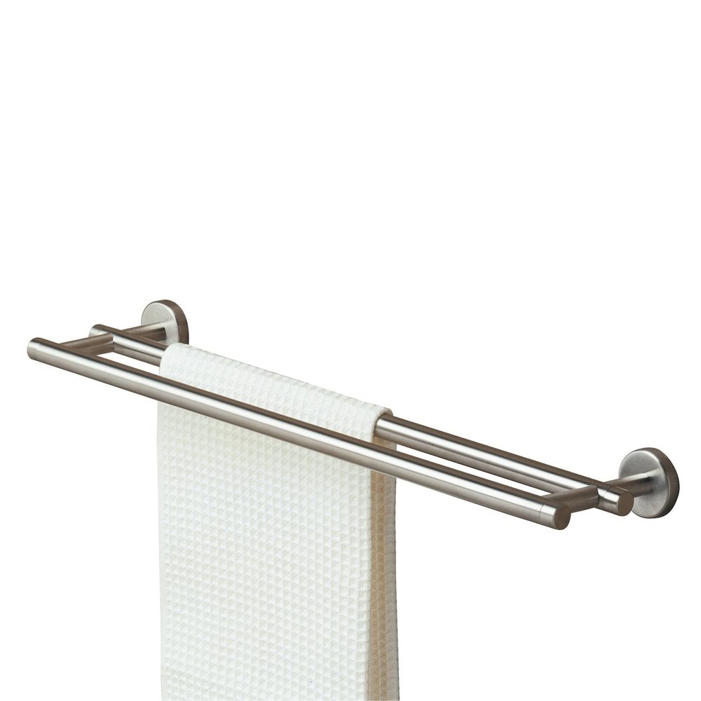 Tiger Boston Double Towel Rail, Stainless Steel Brushed, 58,1x5x13 cm