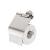 Tiger Boston Toilet Roll Holder with Cover, Stainless Steel Brushed, 13,7x14x6,3 cm view 1