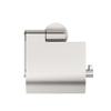 Tiger Boston Toilet Roll Holder with Cover, Stainless Steel Brushed, 13,7x14x6,3 cm view 2