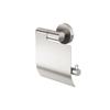 Tiger Boston Toilet Roll Holder with Cover, Stainless Steel Brushed, 13,7x14x6,3 cm view 3