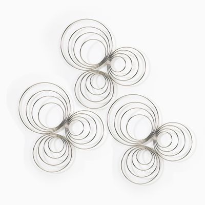 Umbra Set of 3 Dizzy Wall D'Cor, Chrome
