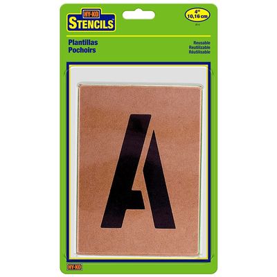 HY-KO Products ST-6 Number & Letter Stencils, 6 Inch, Tan