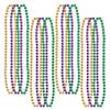 Beistle Mardi Gras Beaded Necklaces 12 Piece Party Favors, 33", Gold/Green/Purple view 1