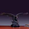 Aggressive Eagle Bronze Finish Sculpture with Base, 12.5 inches H view 2