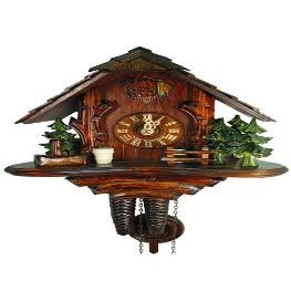 August Schwer Cuckoo Clock Hunting Lodge