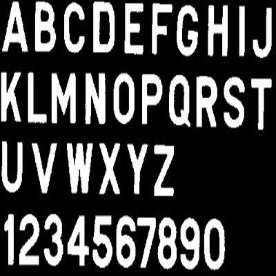 Bernard 3" Number-White 10 Pack (Choose Number) (Option: 1)