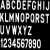 Bernard 3" Letter-White V 44; 10 Pack view 1