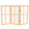 2 ft. Short Desktop Double Cross Shoji Screen - Natural - 3 Panels view 1