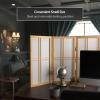 2 ft. Short Desktop Double Cross Shoji Screen - Natural - 3 Panels view 2